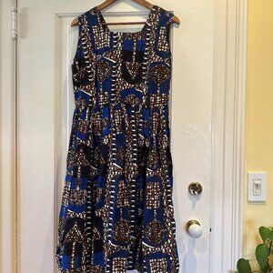 African print dress